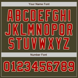 Maillot de baseball authentique de couleur rouge crème, style Salute Two Olive Maillot de baseball authentique de couleur rouge crème, style Salute Two Olive