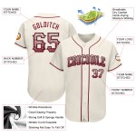 Maillot de baseball personnalisé authentique Crimson-Black Drift Cream Fashion Maillot de baseball personnalisé authentique Crimson-Black Drift Cream Fashion