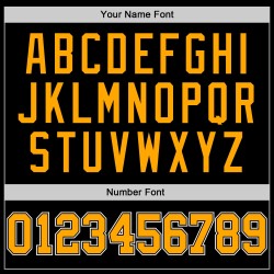 Maillot de baseball personnalisé or-blanc authentique noir Maillot de baseball personnalisé or-blanc authentique noir