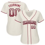 Maillot de baseball personnalisé authentique Crimson-Black Drift Cream Fashion Maillot de baseball personnalisé authentique Crimson-Black Drift Cream Fashion