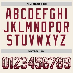 Maillot de baseball personnalisé authentique Crimson-Black Drift Cream Fashion