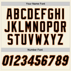 Maillot de baseball noir personnalisé crème orange-vieil or authentique Maillot de baseball noir personnalisé crème orange-vieil or authentique