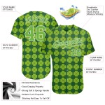 Maillot de baseball Day Patrick's Neon Authentic Green Design St. Custom Green-White 3D Pattern Kelly Maillot de baseball Day Patrick's Neon Authentic Green Design St. Custom Green-White 3D Pattern Kelly