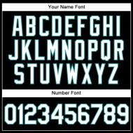 Maillot de baseball authentique à rayures fines, blanc, bleu sarcelle et noir Maillot de baseball authentique à rayures fines, blanc, bleu sarcelle et noir