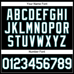 Maillot de baseball authentique à rayures fines, blanc, bleu sarcelle et noir Maillot de baseball authentique à rayures fines, blanc, bleu sarcelle et noir