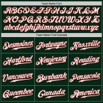 Maillot de baseball authentique Split personnalisé vert rouge-jaune mode Maillot de baseball authentique Split personnalisé vert rouge-jaune mode