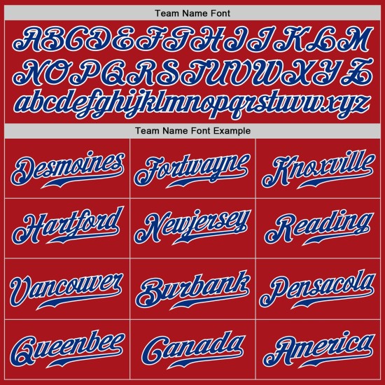 Maillot de baseball personnalisé rouge fendu authentique gris royal Maillot de baseball personnalisé rouge fendu authentique gris royal