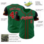 Maillot Kelly Custom Two Baseball Vert Rouge-Noir Ton Authentique Maillot Kelly Custom Two Baseball Vert Rouge-Noir Ton Authentique