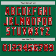 Maillot Kelly Custom Two Baseball Vert Rouge-Noir Ton Authentique Maillot Kelly Custom Two Baseball Vert Rouge-Noir Ton Authentique