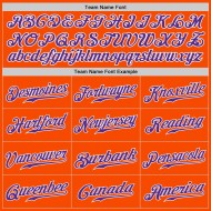 Maillot de baseball personnalisé authentique fendu violet-blanc mode orange Maillot de baseball personnalisé authentique fendu violet-blanc mode orange