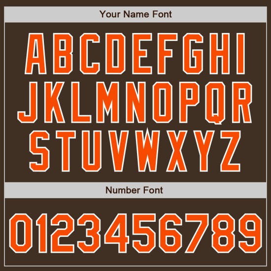 Maillot de baseball authentique marron fendu personnalisé mode orange-gris Maillot de baseball authentique marron fendu personnalisé mode orange-gris
