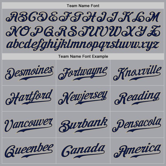 Maillot de baseball personnalisé bleu marine-gris Vegas, doré et authentique Maillot de baseball personnalisé bleu marine-gris Vegas, doré et authentique