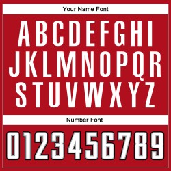 Maillot de baseball authentique rouge personnalisé blanc-noir Maillot de baseball authentique rouge personnalisé blanc-noir