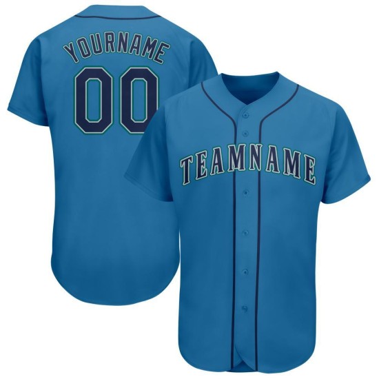 Maillot de baseball léger personnalisé bleu marine-sarcelle Maillot de baseball léger personnalisé bleu marine-sarcelle