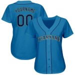 Maillot de baseball léger personnalisé bleu marine-sarcelle Maillot de baseball léger personnalisé bleu marine-sarcelle