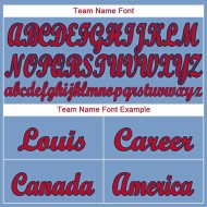 Maillot de baseball personnalisé rouge-bleu marine clair Maillot de baseball personnalisé rouge-bleu marine clair