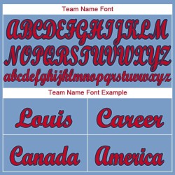 Maillot de baseball personnalisé rouge-bleu marine clair Maillot de baseball personnalisé rouge-bleu marine clair