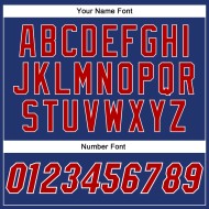 Maillot de baseball Royal authentique rouge et blanc personnalisé Maillot de baseball Royal authentique rouge et blanc personnalisé