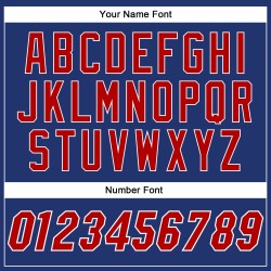 Maillot de baseball Royal authentique rouge et blanc personnalisé Maillot de baseball Royal authentique rouge et blanc personnalisé