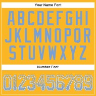 Maillot de baseball authentique bleu-blanc Drift personnalisé léger et tendance, doré Maillot de baseball authentique bleu-blanc Drift personnalisé léger et tendance, doré