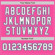 Maillot de baseball personnalisé authentique deux tons blanc-bleu clair rose Maillot de baseball personnalisé authentique deux tons blanc-bleu clair rose