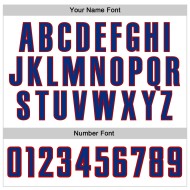 Maillot de baseball à rayures fines blanc royal-rouge authentique Royal Custom Maillot de baseball à rayures fines blanc royal-rouge authentique Royal Custom