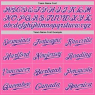 Maillot de baseball rose authentique violet-blanc personnalisé Maillot de baseball rose authentique violet-blanc personnalisé