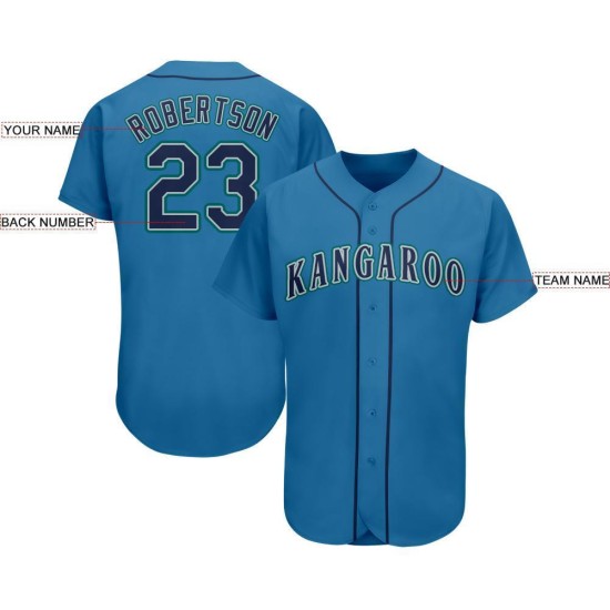 Maillot de baseball léger personnalisé bleu marine-sarcelle Maillot de baseball léger personnalisé bleu marine-sarcelle