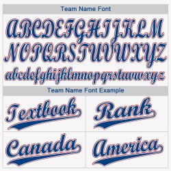 Maillot de baseball personnalisé blanc royal-rouge Maillot de baseball personnalisé blanc royal-rouge