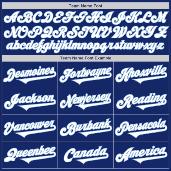 Maillot de baseball personnalisé blanc-clair authentique Royal Tone Two Blue Maillot de baseball personnalisé blanc-clair authentique Royal Tone Two Blue