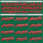 Maillot Kelly Custom Two Baseball Vert Rouge-Noir Ton Authentique Maillot Kelly Custom Two Baseball Vert Rouge-Noir Ton Authentique