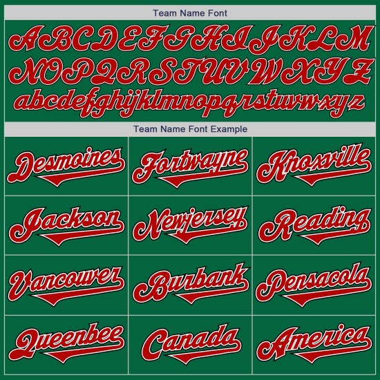 Maillot Kelly Custom Two Baseball Vert Rouge-Noir Ton Authentique Maillot Kelly Custom Two Baseball Vert Rouge-Noir Ton Authentique