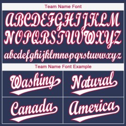 Maillot de baseball personnalisé blanc-rouge bleu marine Maillot de baseball personnalisé blanc-rouge bleu marine