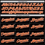 Maillot de baseball noir Green Fashion Orange-Kelly personnalisé Split authentique Maillot de baseball noir Green Fashion Orange-Kelly personnalisé Split authentique