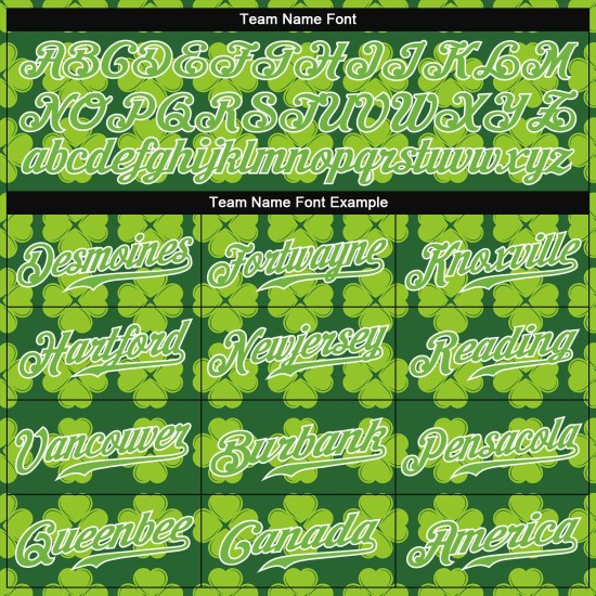 Maillot de baseball Day Patrick's Neon Authentic Green Design St. Custom Green-White 3D Pattern Kelly Maillot de baseball Day Patrick's Neon Authentic Green Design St. Custom Green-White 3D Pattern Kelly