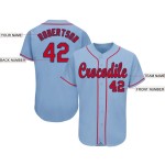 Maillot de baseball personnalisé rouge-bleu marine clair Maillot de baseball personnalisé rouge-bleu marine clair