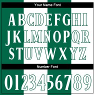 Maillot de baseball vert 3D blanc Kelly, motif authentique de cocotiers hawaïens, motif personnalisé blanc Maillot de baseball vert 3D blanc Kelly, motif authentique de cocotiers hawaïens, motif personnalisé blanc