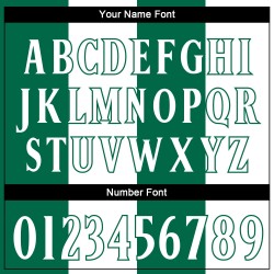 Maillot de baseball vert 3D blanc Kelly, motif authentique de cocotiers hawaïens, motif personnalisé blanc Maillot de baseball vert 3D blanc Kelly, motif authentique de cocotiers hawaïens, motif personnalisé blanc