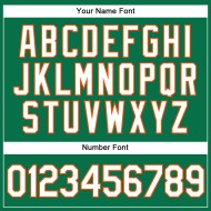 Maillot de baseball Kelly authentique blanc-orange personnalisé vert Maillot de baseball Kelly authentique blanc-orange personnalisé vert