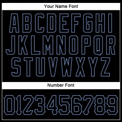 Maillot de baseball bleu personnalisé sans manches noir-clair authentique Maillot de baseball bleu personnalisé sans manches noir-clair authentique